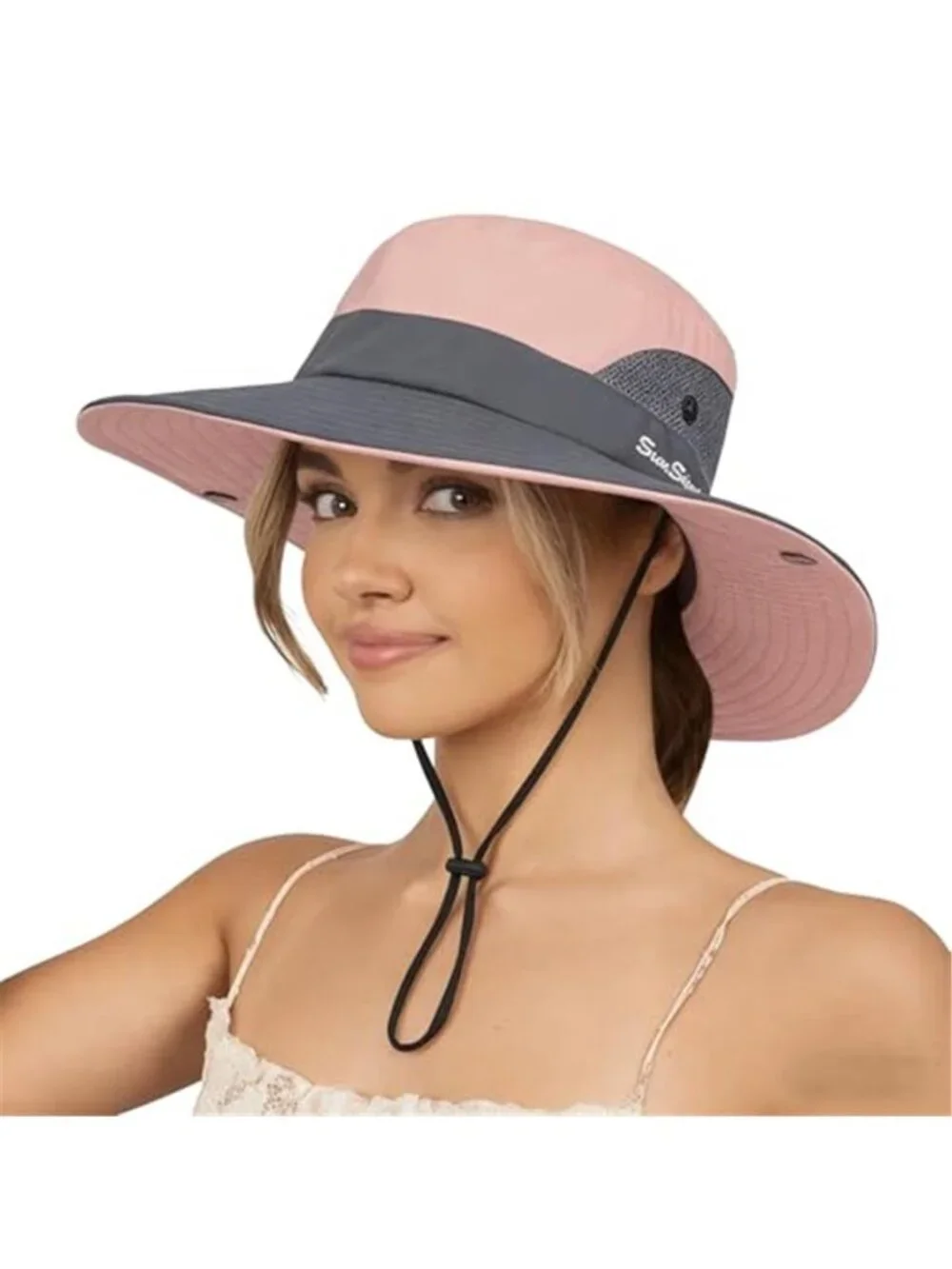 Sun Hat for Women Summer UV Protection Beach Hat Wide Brim Mesh Fishing